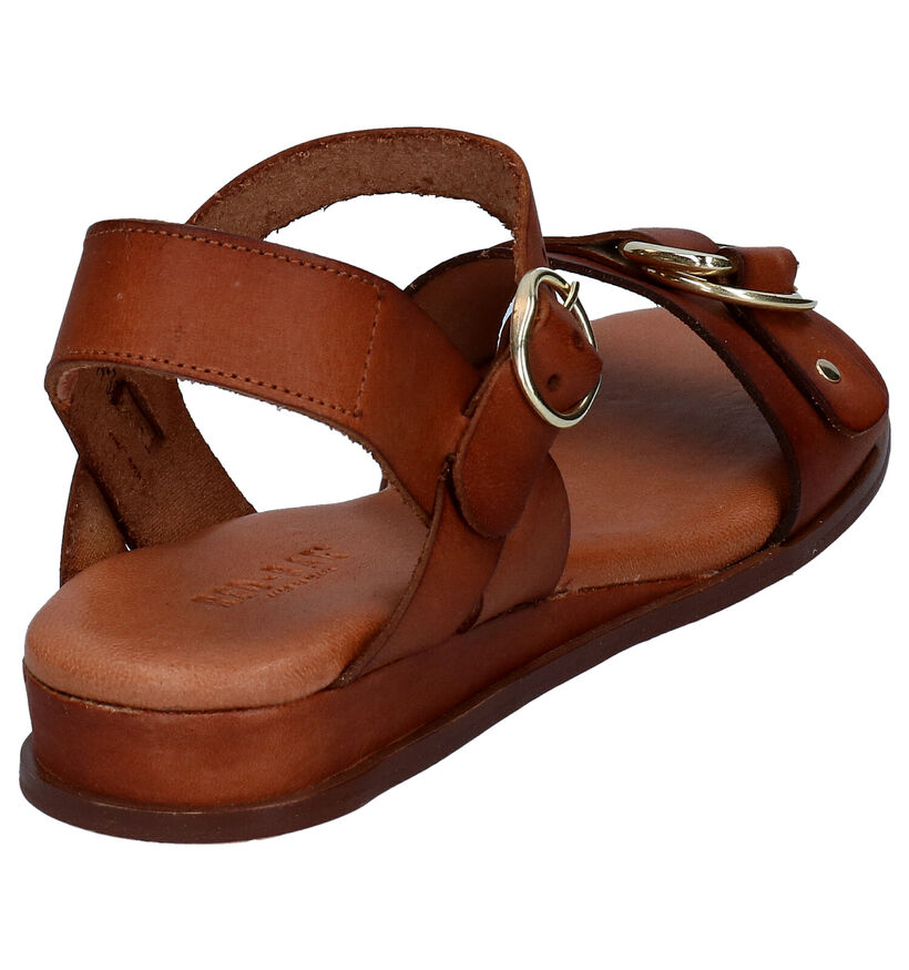 Red Rag Cognac Sandalen in leer (288696)