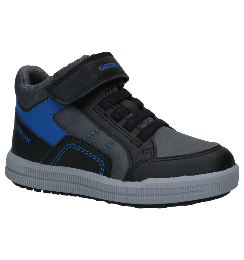 Geox Arzach Zwarte Sneakers in kunstleer (295084)