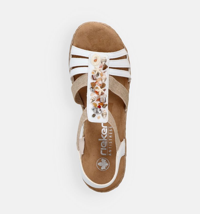 Rieker Witte Sandalen voor dames (370377)