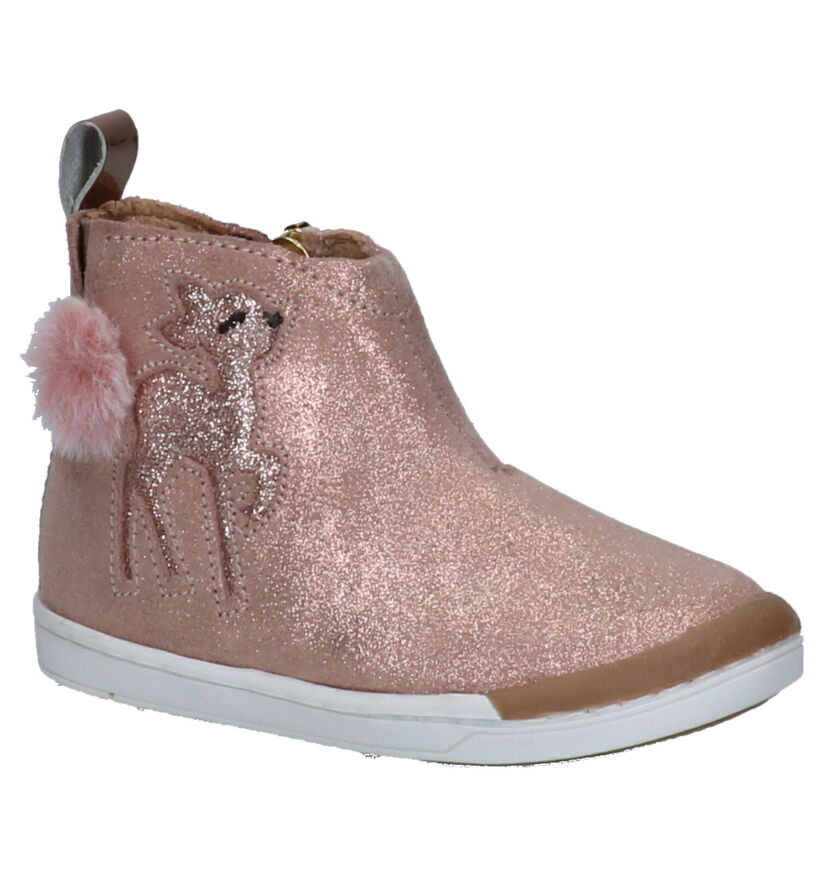 Shoo Pom Kikki Ma Biche Roze Babylaarsjes in nubuck (255214)