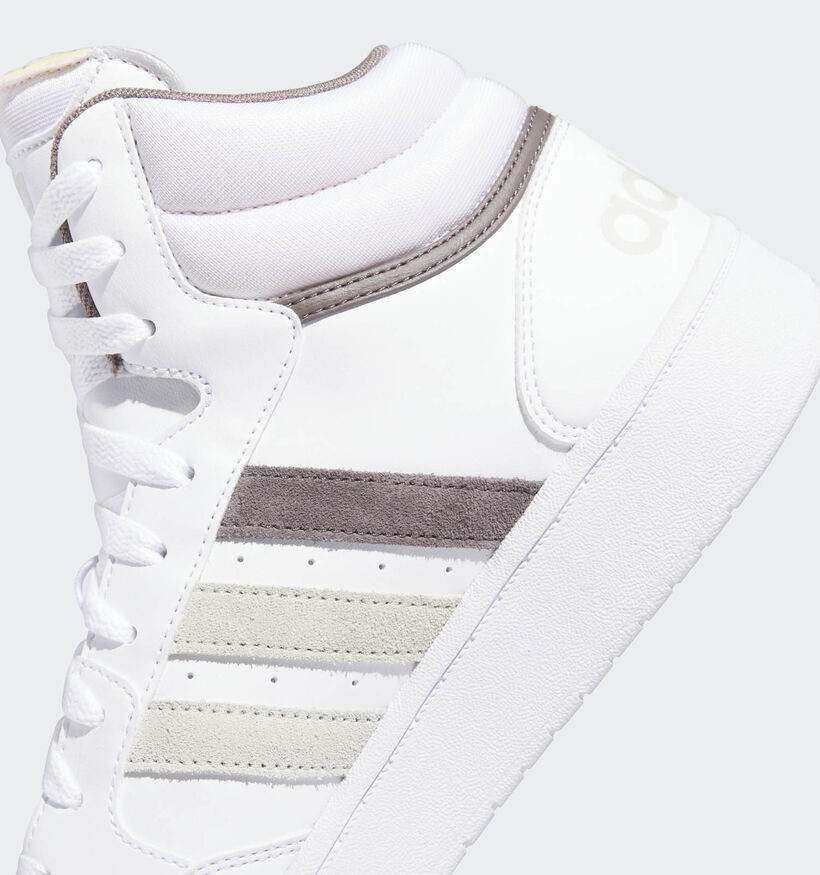 adidas Hoops 3.0 MID Baskets en Blanc pour hommes, garçons (348974)