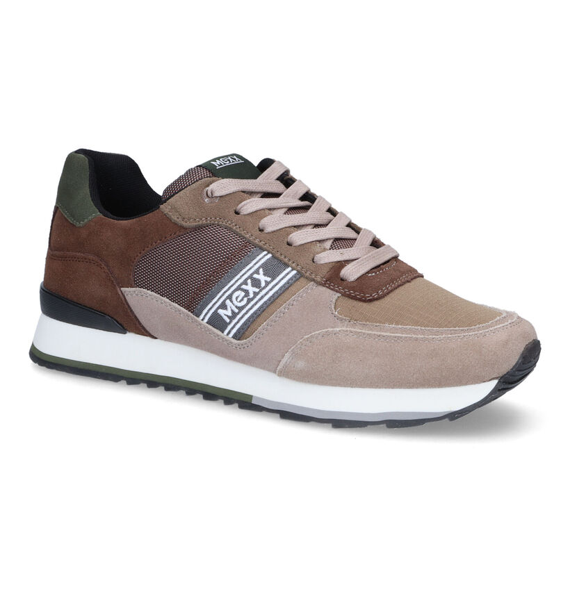 Mexx Hoover Taupe Sneakers in nubuck (314032)