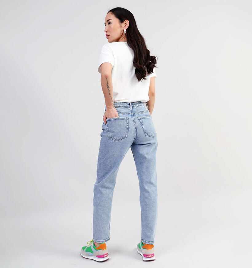 Pieces Bella Blauwe Rechte jeans L30 voor dames (335632)
