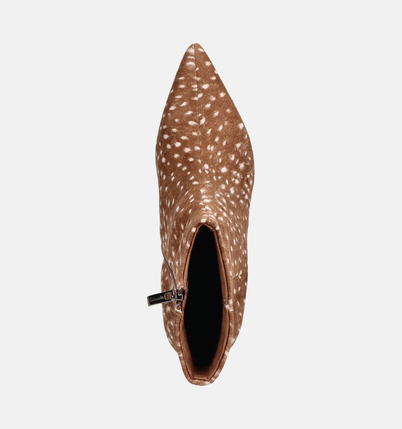 Tamaris Brown Bambi Lichtbruine Enkellaarzen voor dames (380798)