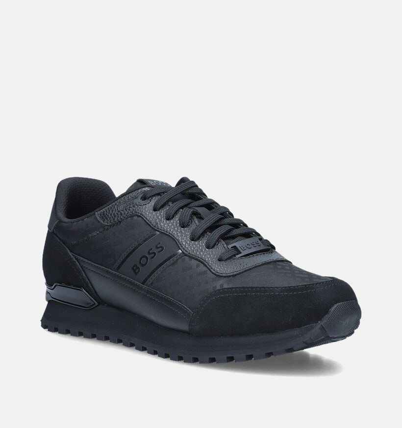 BOSS Parkour-L Runn Zwarte Veterschoenen voor heren (346790) - geschikt voor steunzolen