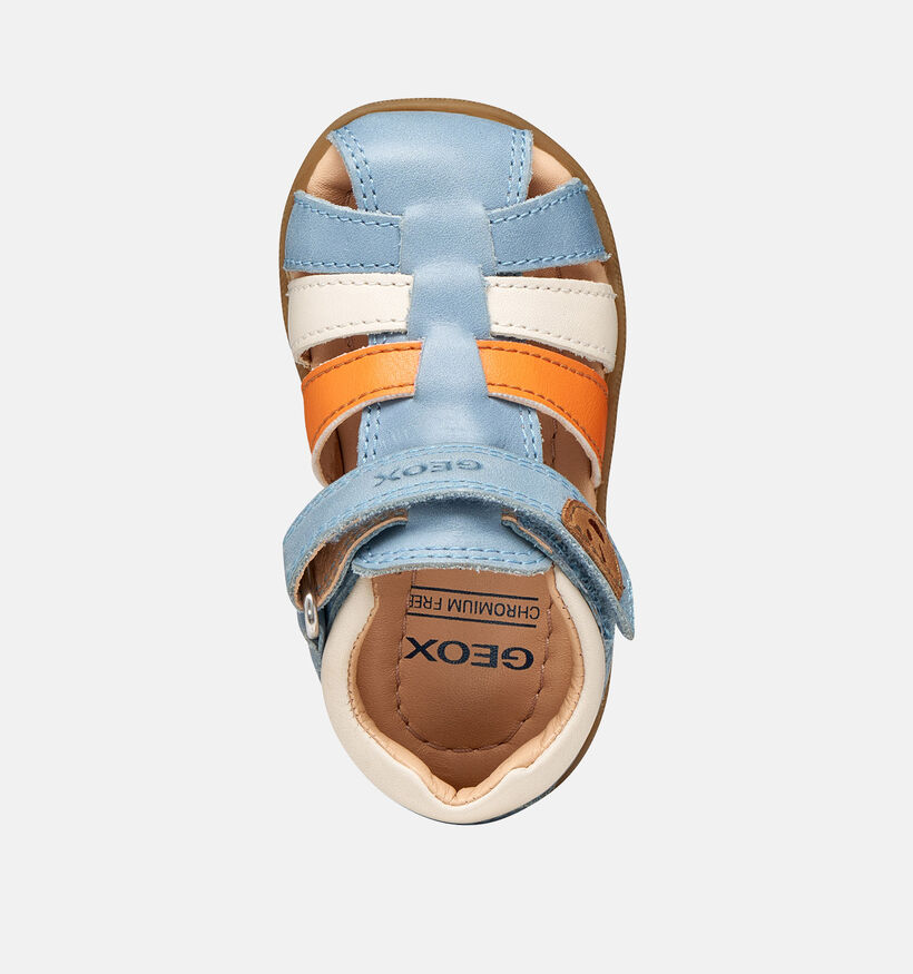 Geox B Macchia Sandales pour b&eacute;b&eacute; en Bleu pour gar&ccedil;ons (368881)