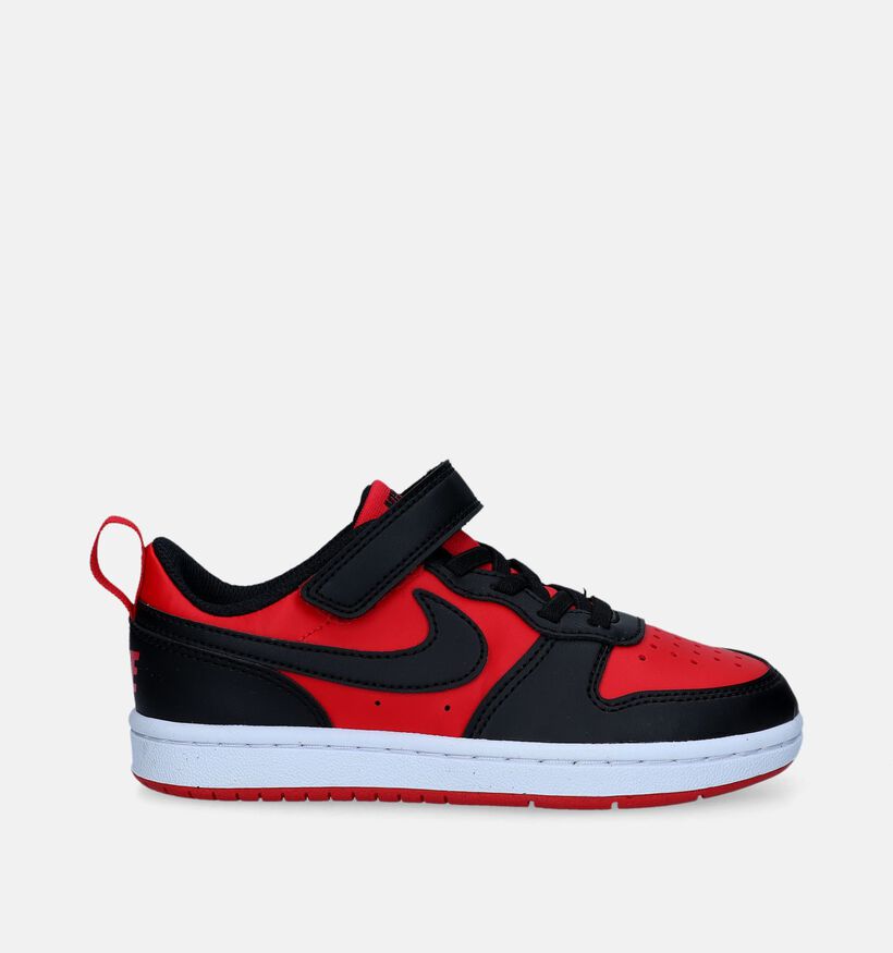Nike Court Borough Zwarte Sneakers voor jongens, meisjes (357233) - geschikt voor steunzolen