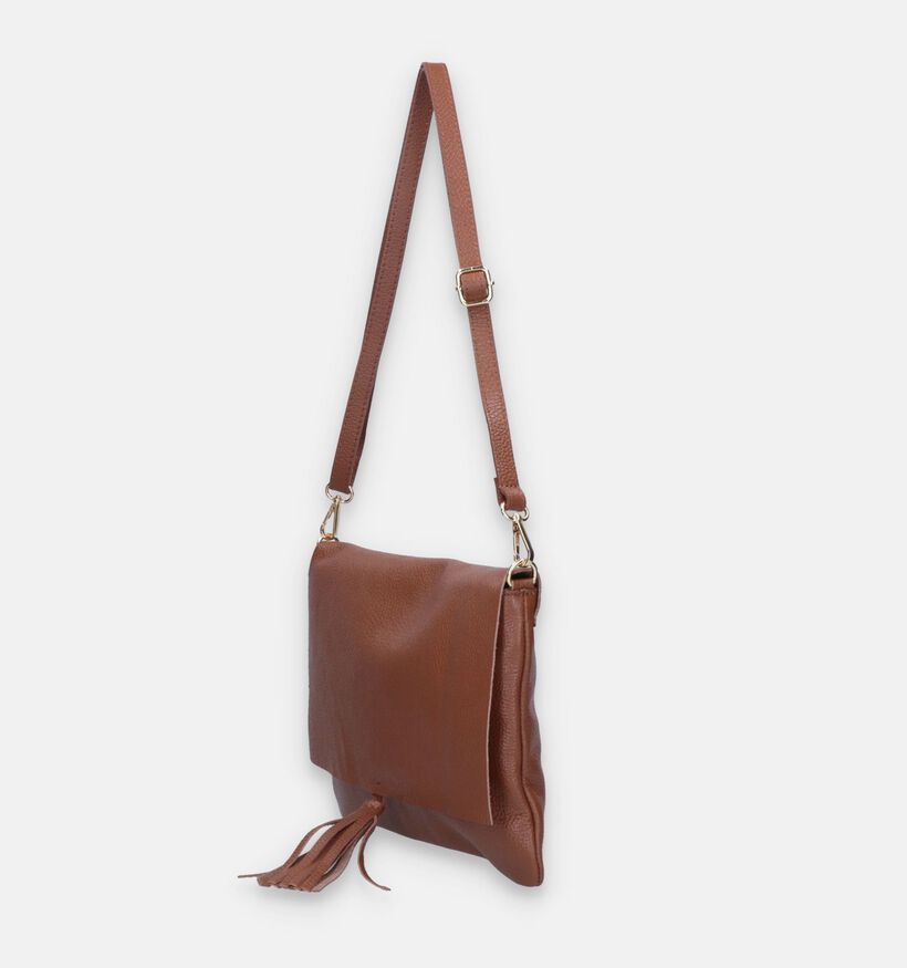 Time Mode Vito Sac porté croisé en Cognac pour femmes (335126)