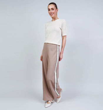 Vero Moda Broeken Beige/Blauw