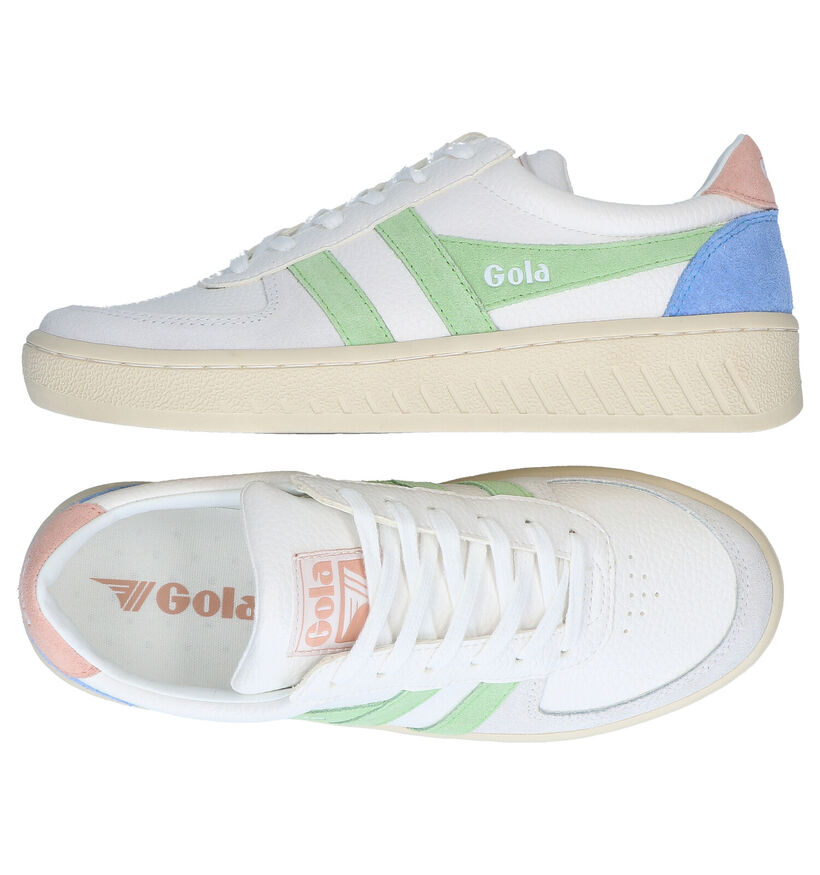 Gola Grandslam Trident Witte Sneakers voor dames (336374) - geschikt voor steunzolen