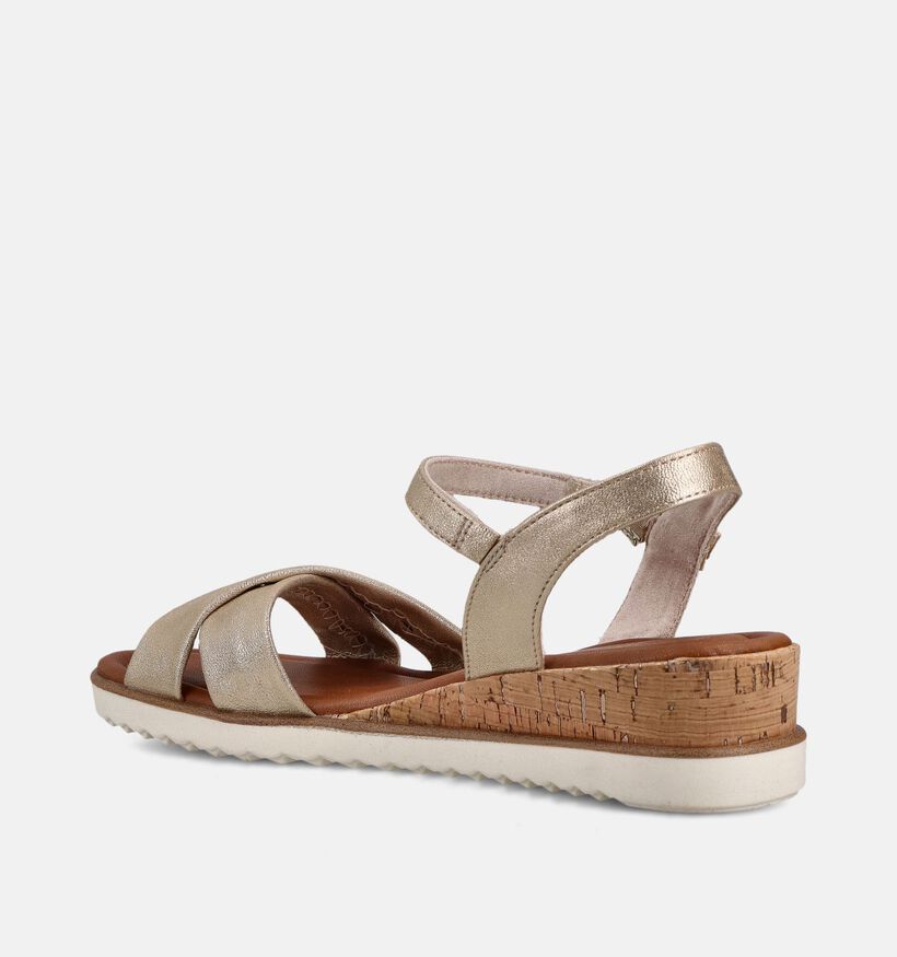 Tamaris Gouden Sandalen met Sleehak voor dames (371698)