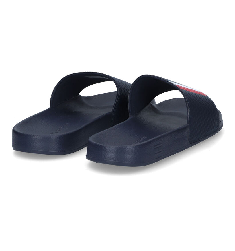 Tommy Hilfiger Corporate Blauwe Badslippers in kunststof (304049)