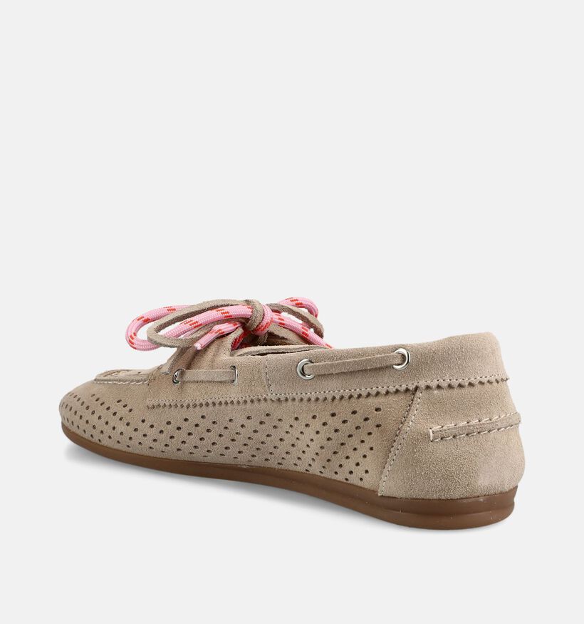 Shoecolate Chaussures plates en Beige pour femmes (384037)