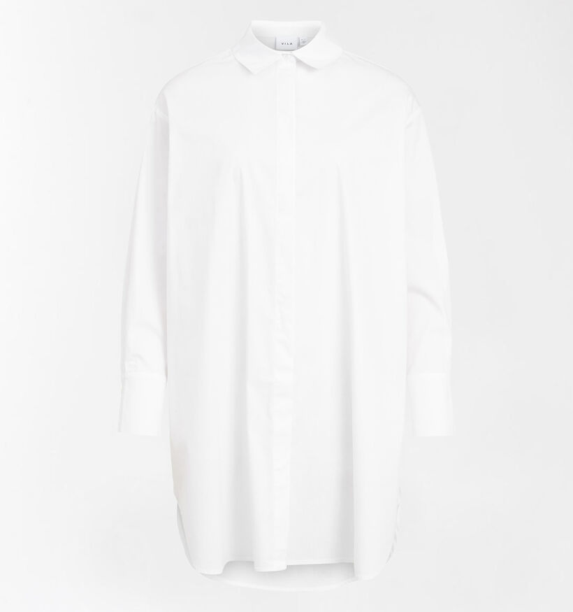 Vila Chemise Longue en Blanc (311703)