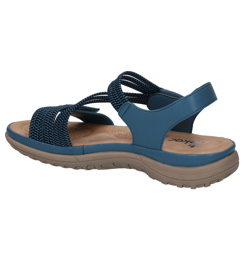 Rieker Blauwe Sandalen in kunstleer (307170)