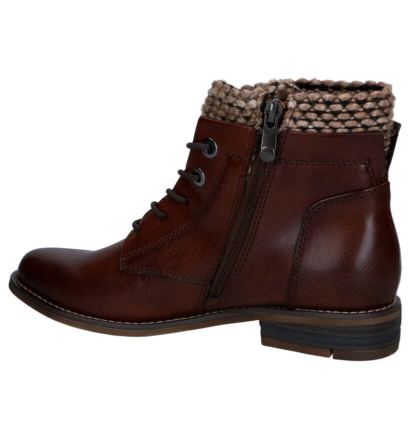 Marco Tozzi Bottines à lacets en Marron en cuir (296930)