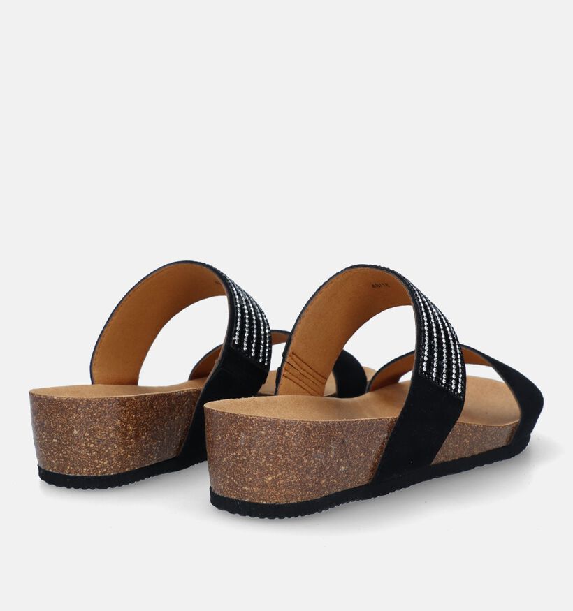 Scholl Daphne Mules en Noir pour femmes (336739)