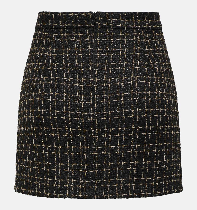 JDY Nancy Mini Zwarte Tweed Rok voor dames (332475)
