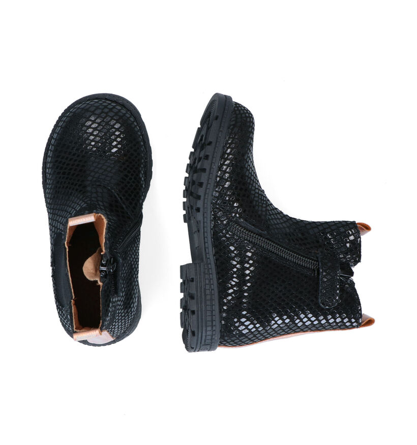 Milo & Mila Zwarte Chelsea Boots voor meisjes (295742) - geschikt voor steunzolen