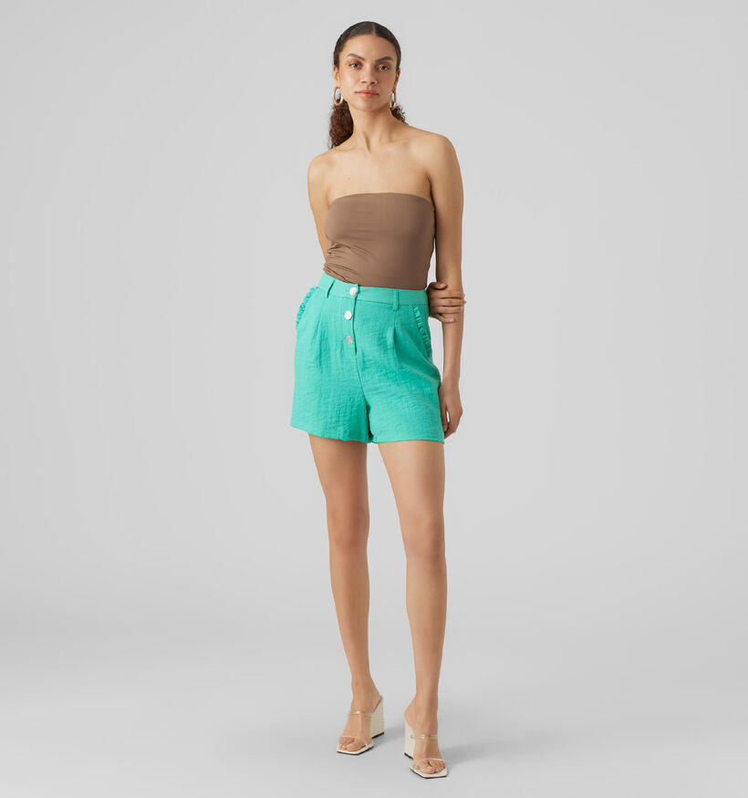 Vero Moda Simana Short en Turquoise pour femmes (327014)