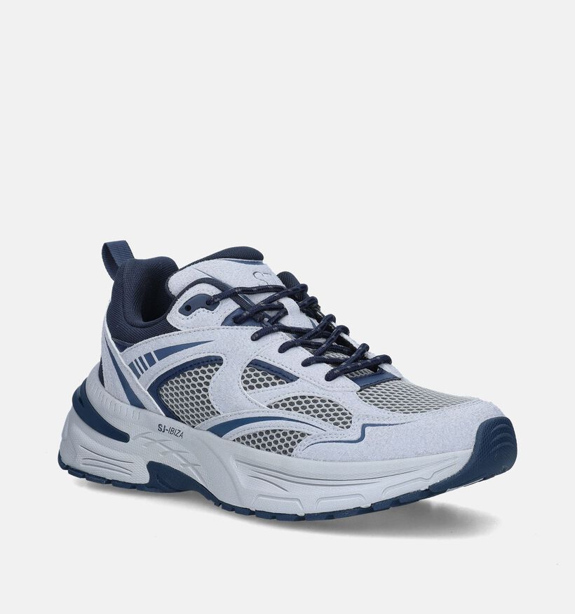 SJ Ibiza Grijze Sneakers voor heren (347864) - geschikt voor steunzolen