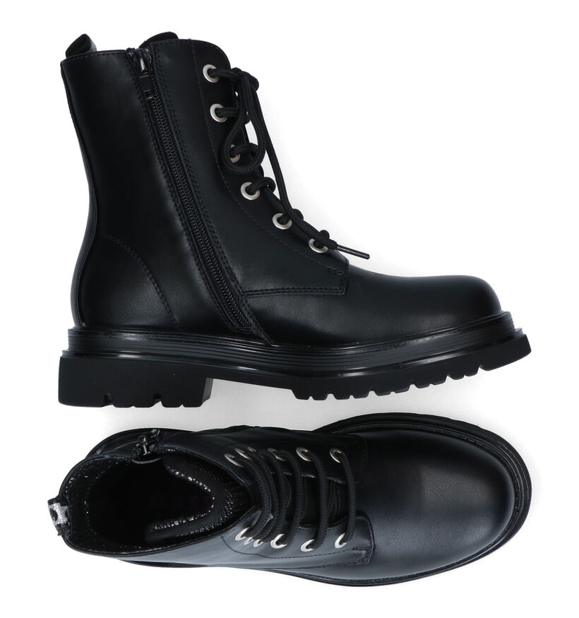 Asso Zwarte Boots in kunstleer (316203)