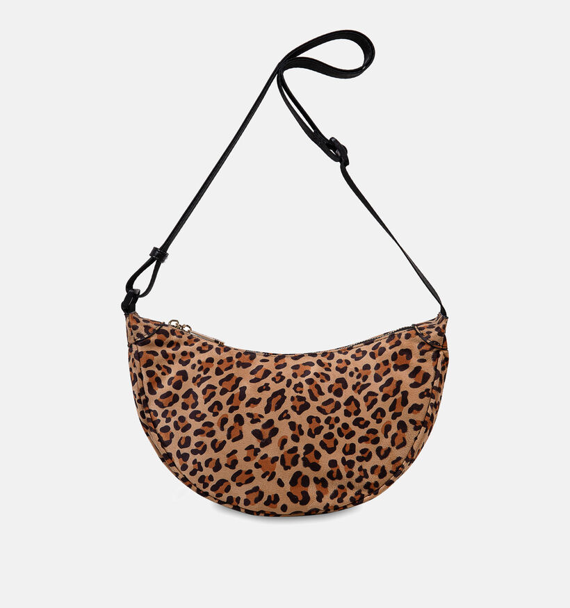 Laurent David Leopard Bruine Crossbody tas voor dames (358047)