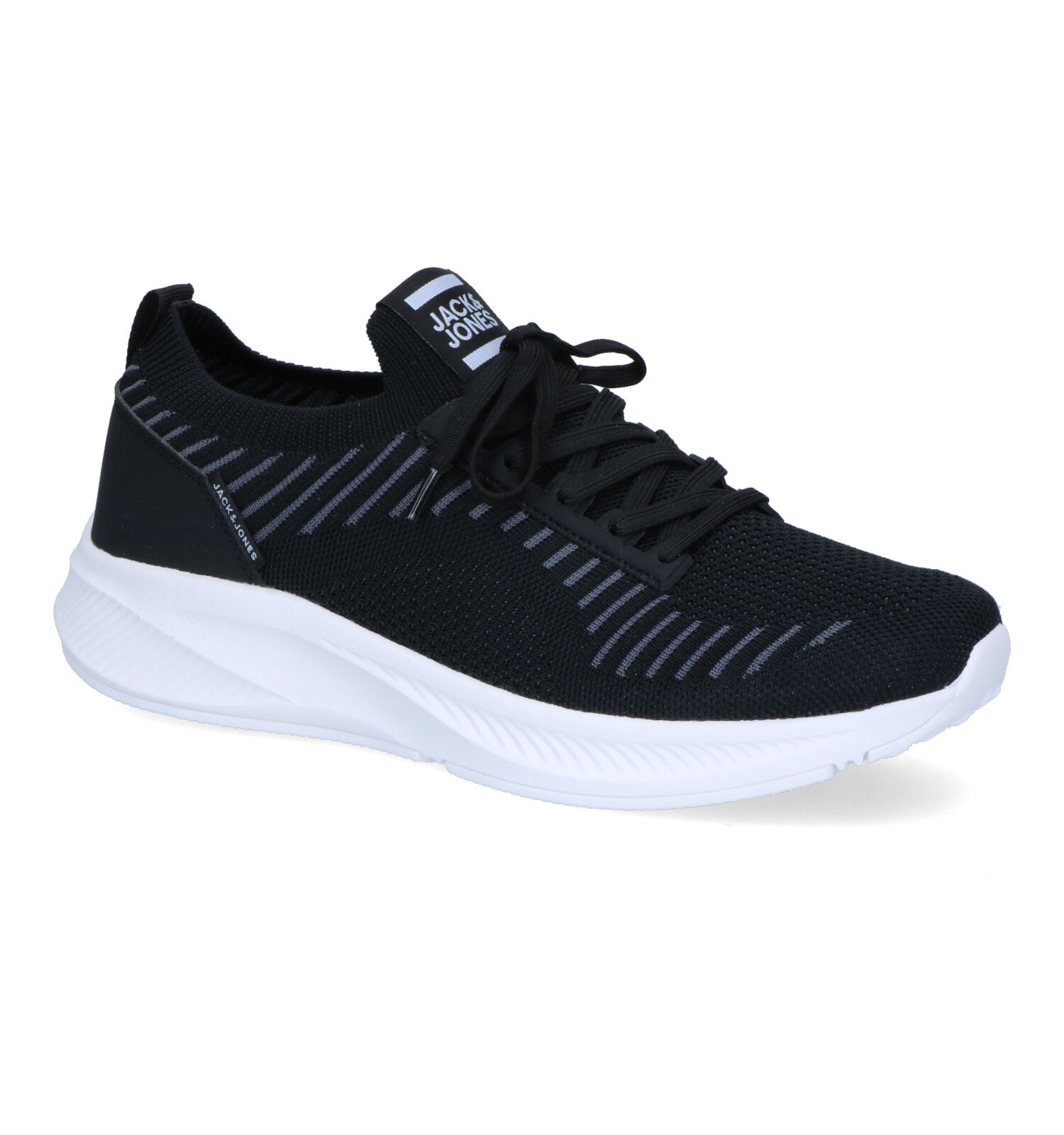 Jack Jones Baxley Knit Zwarte Slip on Sneakers Heren Sneakers