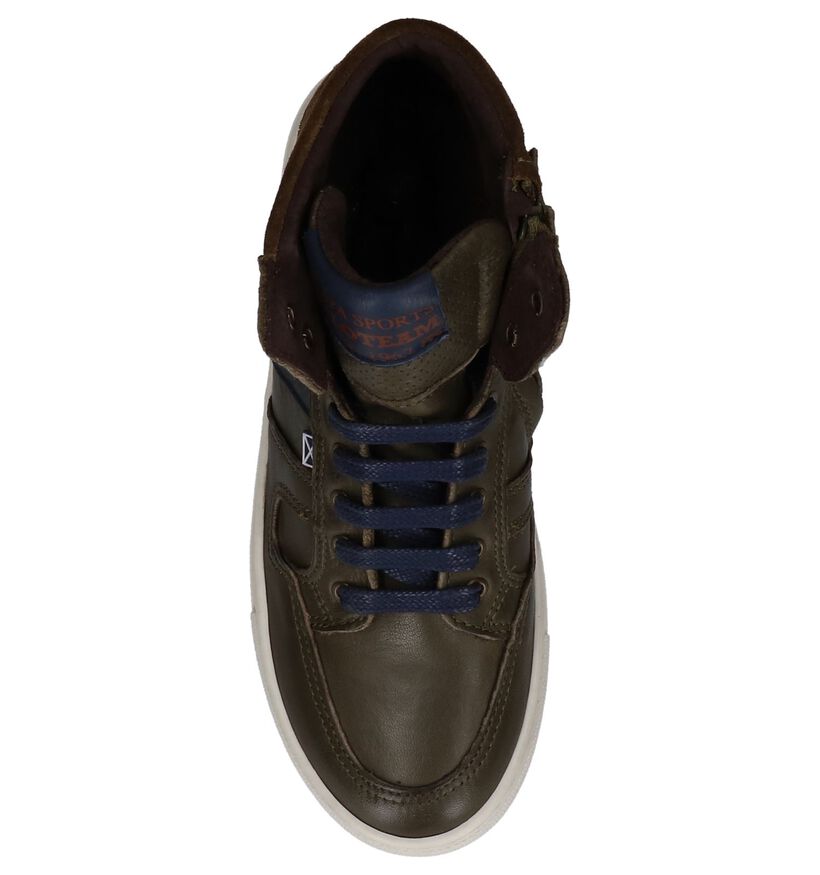 Scapa Chaussures hautes en Vert foncé en cuir (230898)