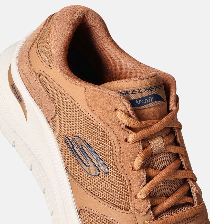 Skechers Arch Fit 2.0 The Keep Baskets en Camel pour hommes (351857)