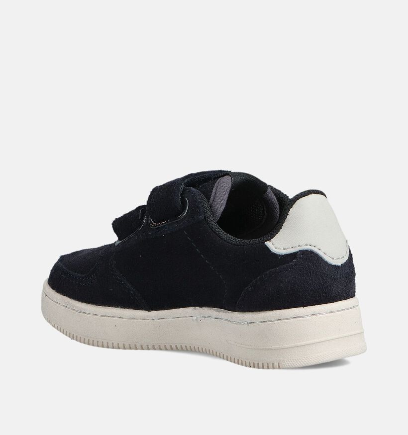 Victoria Tiempo Donkerblauwe/Witte Velcroschoenen voor jongens, meisjes (363410)