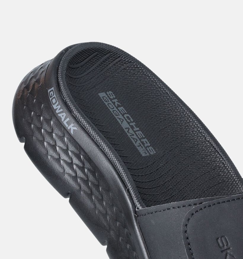 Skechers Go Walk Flex Sandbar Zwarte Slippers voor heren (354573)