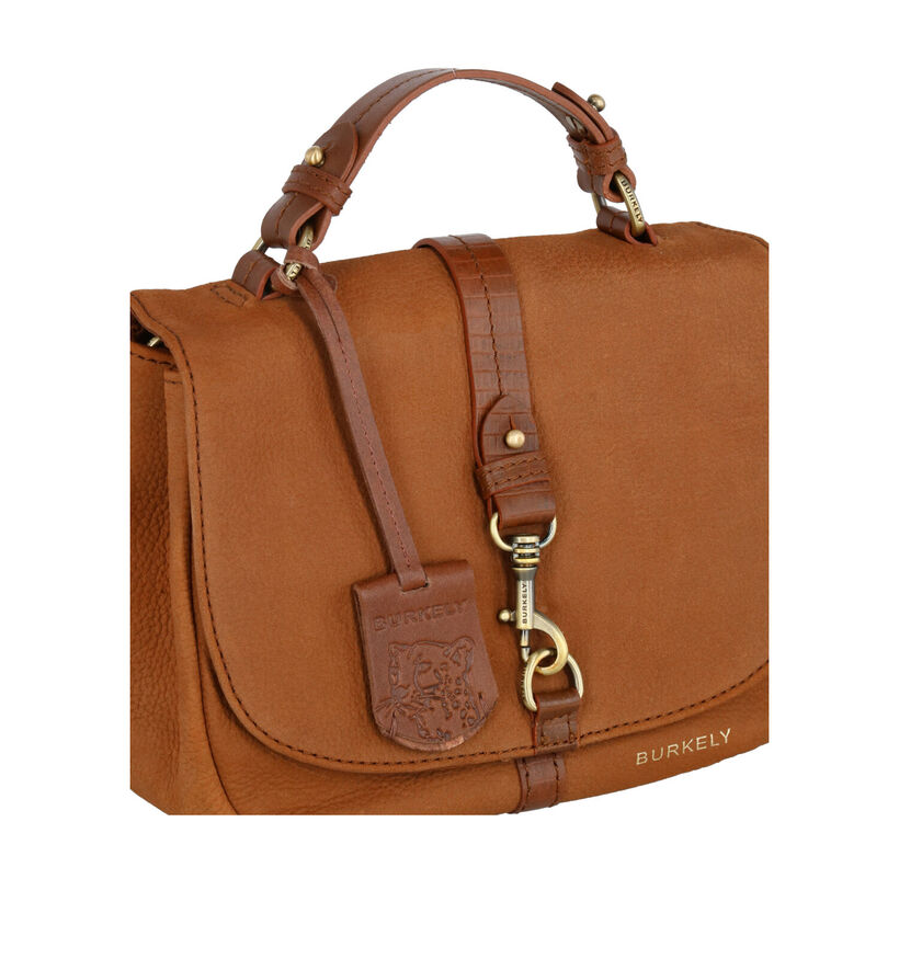 Burkely Soul Sam Cognac Crossbody Tas in nubuck (298856)