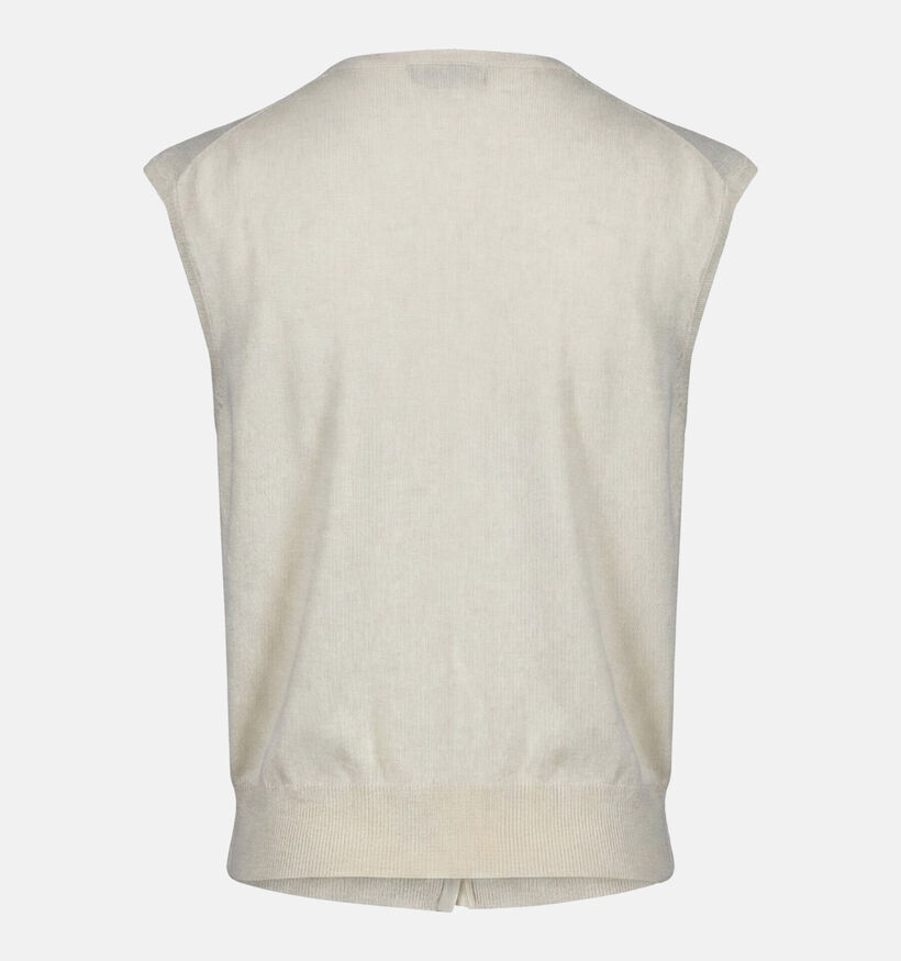 Orfeo Nalani Ecru Mouwloze Cardigan voor dames (371938)