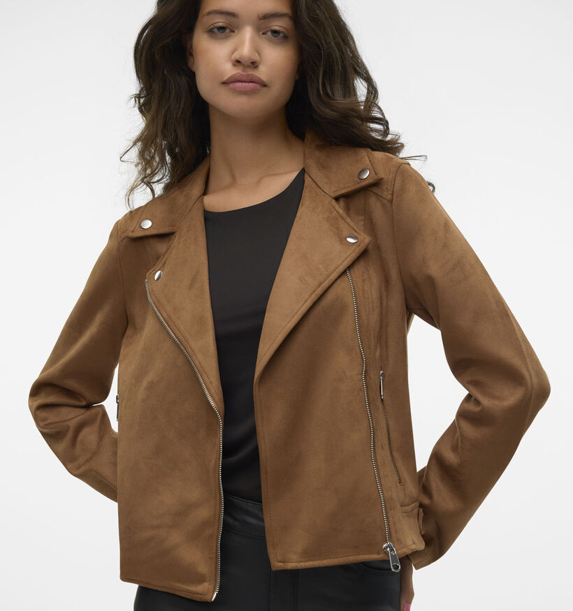 Vero Moda Jose Short Jacket Manteau court en Marron pour femmes (360088)