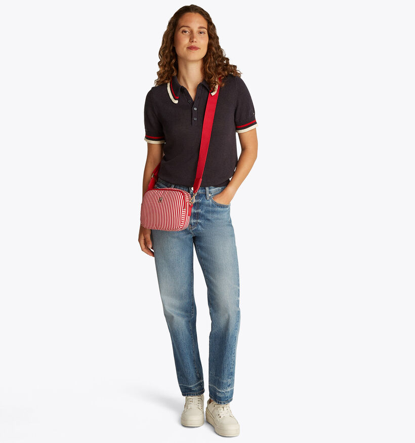 Tommy Hilfiger Poppy Summer Camera Bag Rode Crossbodytas voor dames (352881)