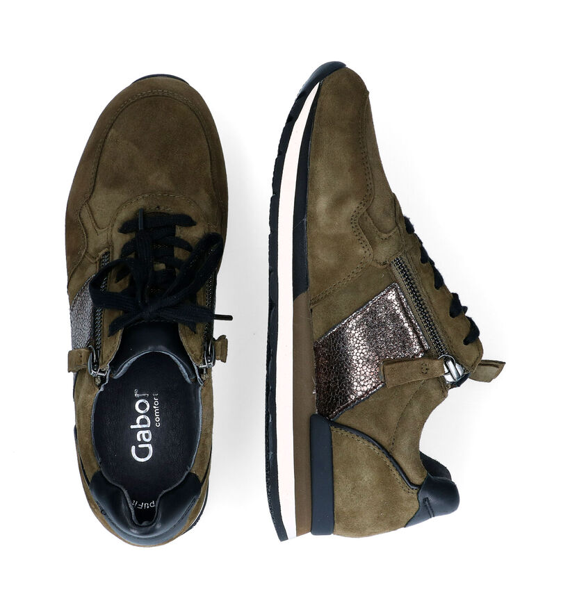 Gabor OptiFit Chaussures à lacets en Brun pour femmes (297237) - pour semelles orthopédiques