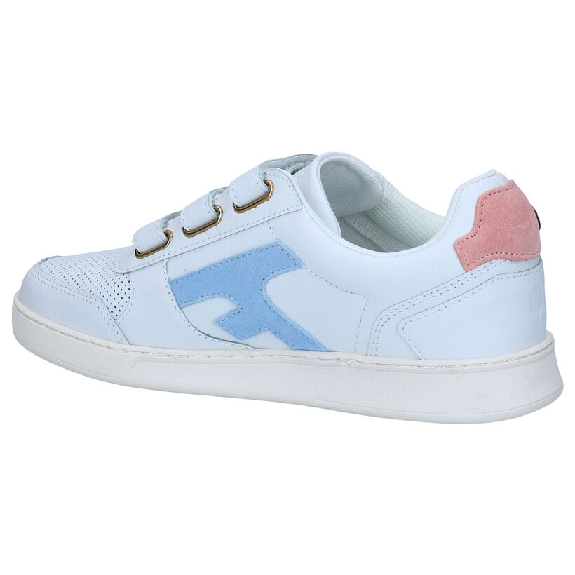 Faguo Hazel Witte Sneakers in kunstleer (288224)