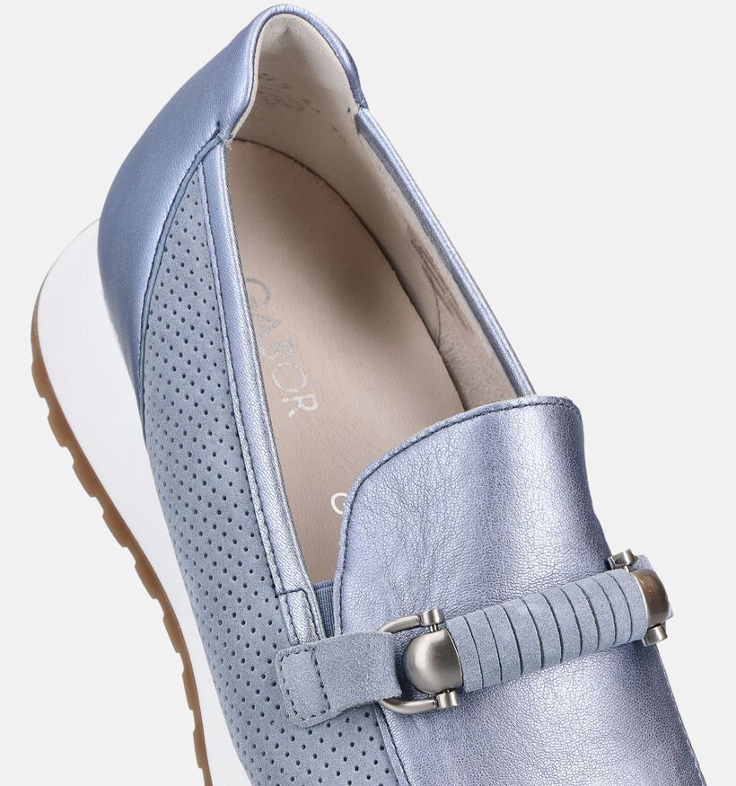 Gabor Blauwe Mocassins voor dames (371143) - geschikt voor steunzolen