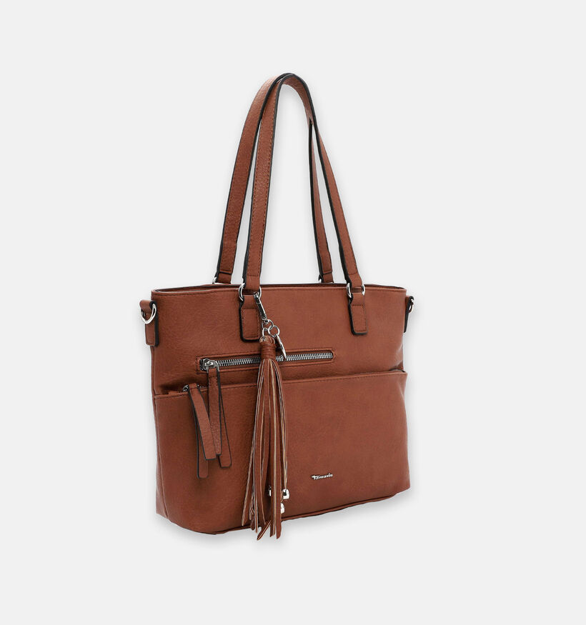 Tamaris Adele Cognac Shopper Met Rits voor dames (330443)