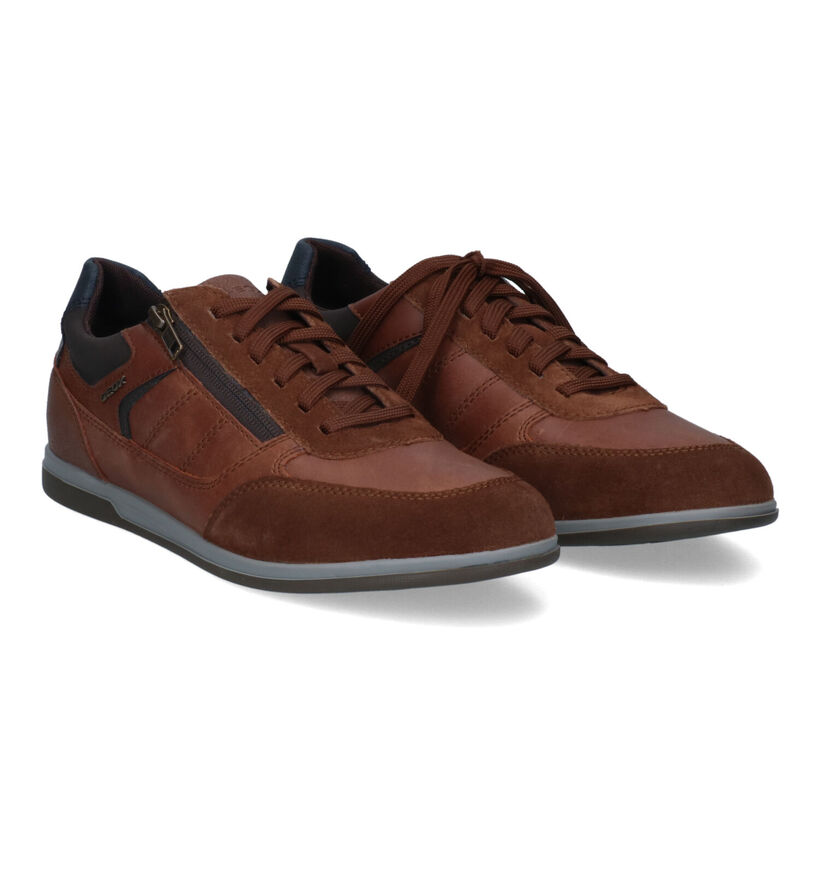 Geox Renan Chaussures basses en Noir en cuir (313676)