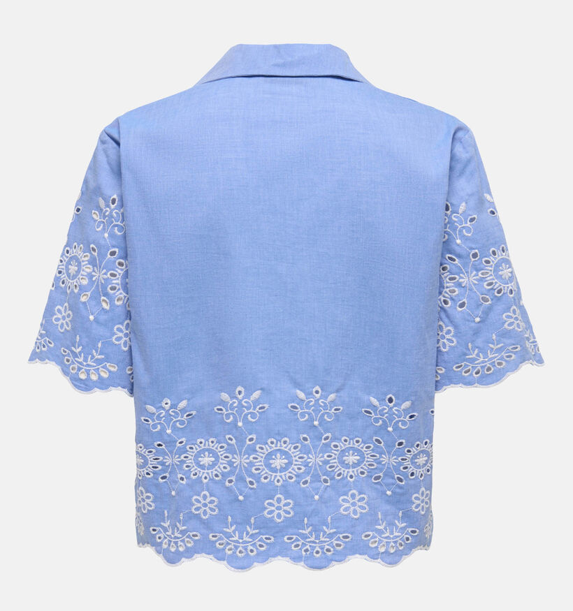 JDY Marina Embroidery Blauwe Blouse voor dames (370042)