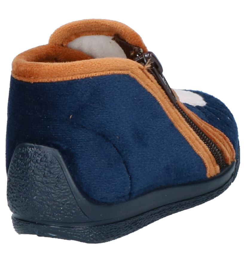 Bellamy Kouak Blauwe Pantoffels in stof (262439)