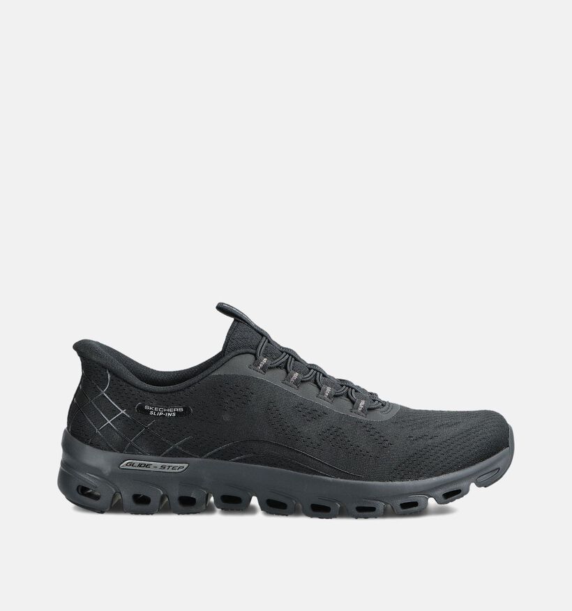 Skechers Glide Step Elevate Baskets sportives en Noir pour femmes (360889) - pour semelles orthopédiques