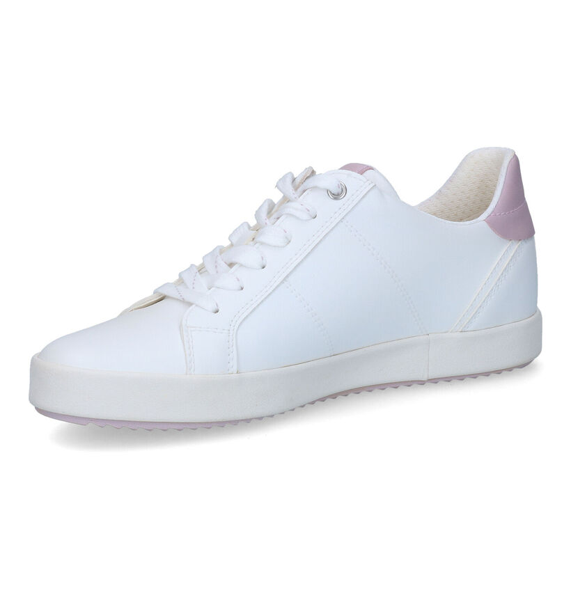 Geox Blomiee Witte Veterschoenen voor dames (302220)