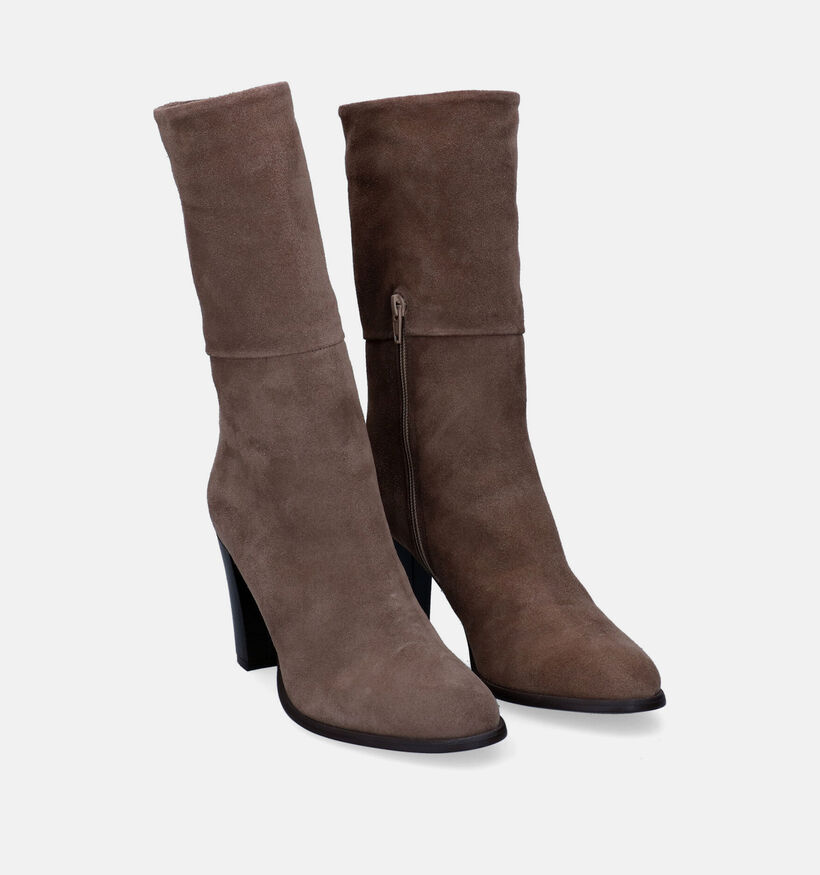 Signatur Bottes courtes en Taupe pour femmes (308203)