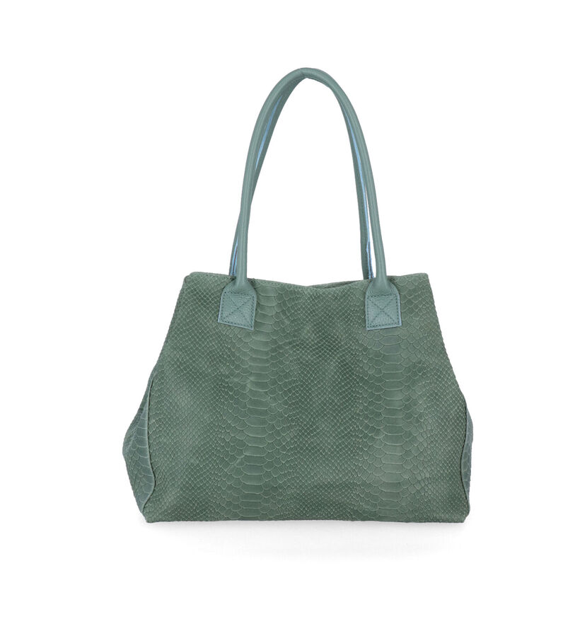 Zeen Lola Gele Shopper in leer (317400)