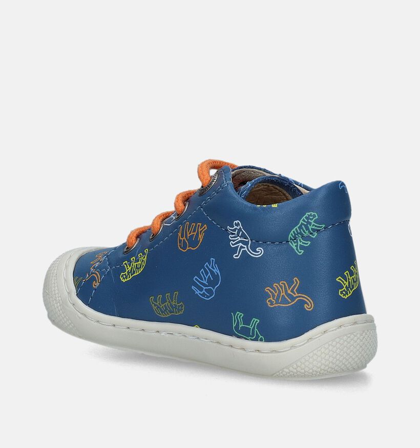 Naturino Cocoon Calf Blauwe Babyschoenen voor jongens, meisjes (339033)