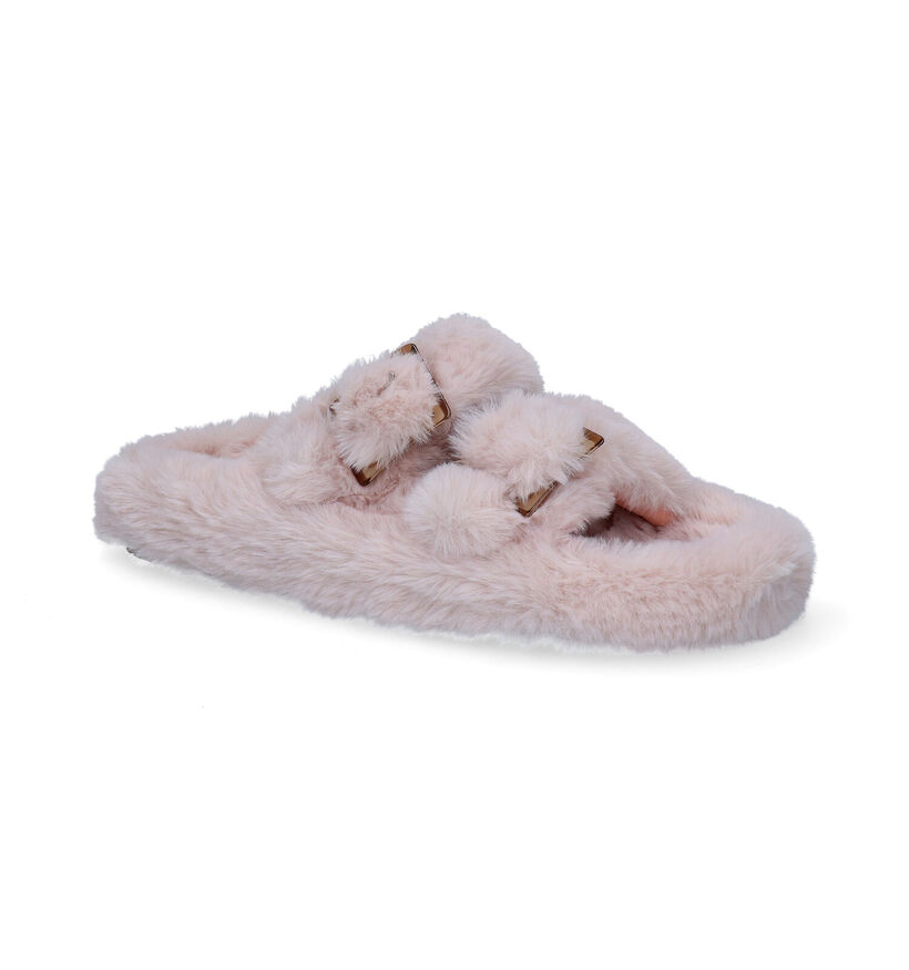 Colors of California Pantoufles ouvertes en Taupe pour femmes (300184)