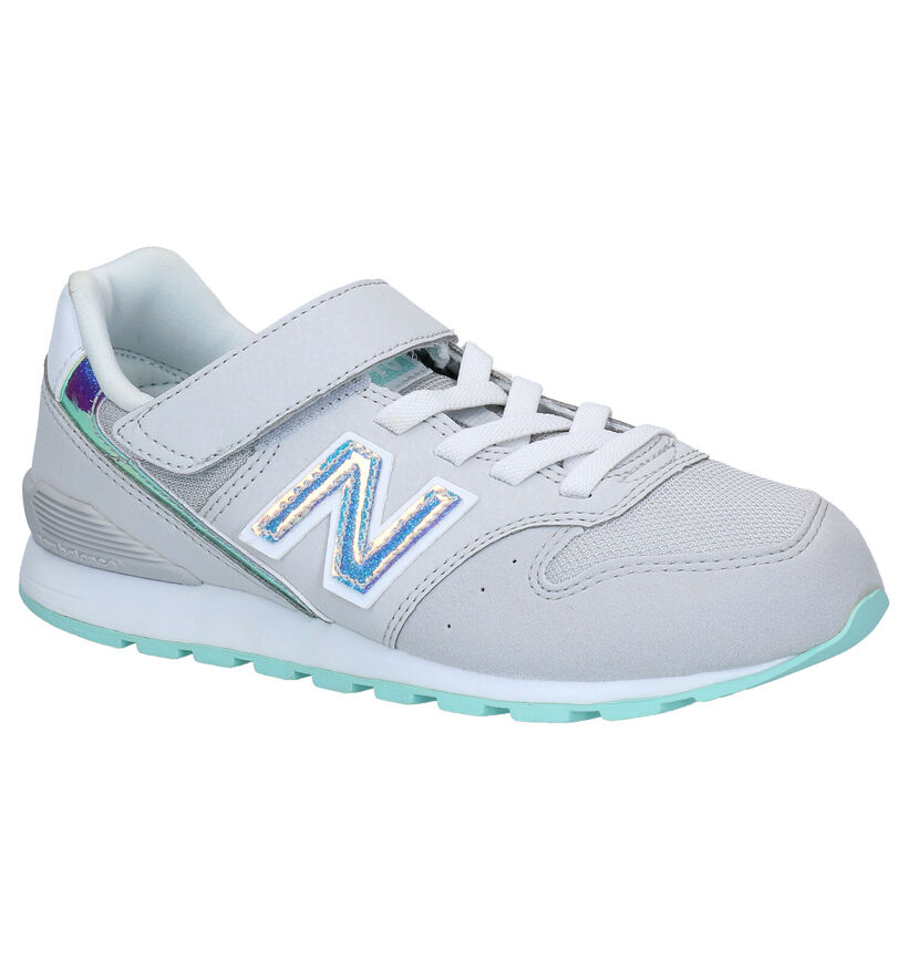 New Balance YV996 Baskets en Gris en simili cuir (276831)